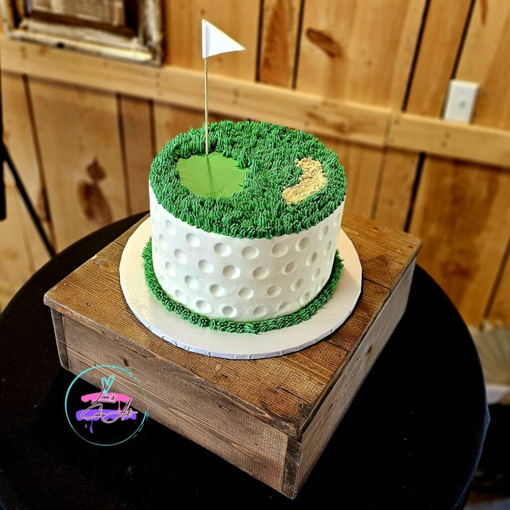 golf themed groom's cake